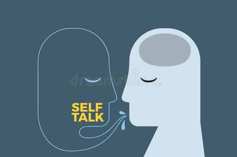 person illustration self talk vector 206971352